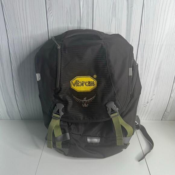 Osprey Flap Jack Pack Backpack Bag Hiking Laptop School  Outdoors Gray Yellow main image 12